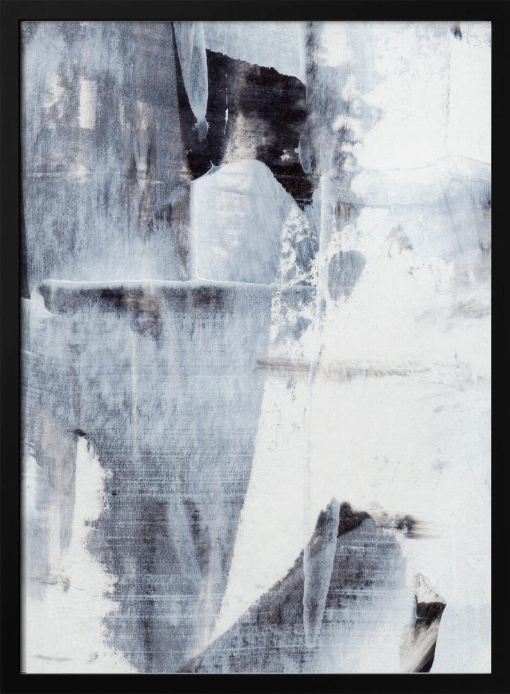 Brushstrokes in Monochrome Tones | Poster