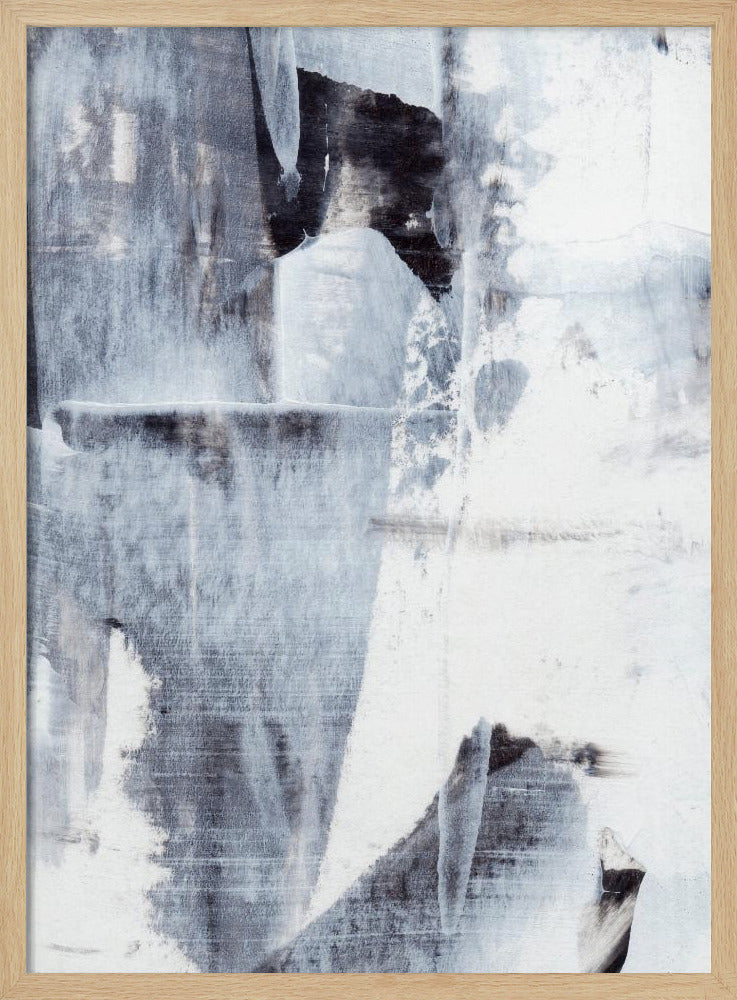Brushstrokes in Monochrome Tones | Poster