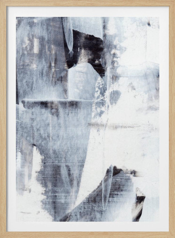 Brushstrokes in Monochrome Tones | Poster