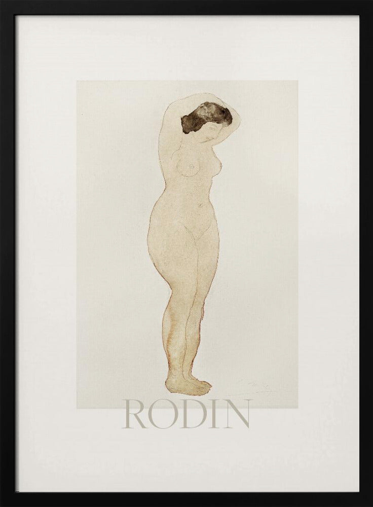 Nude, Standing With Hands On Head | Poster