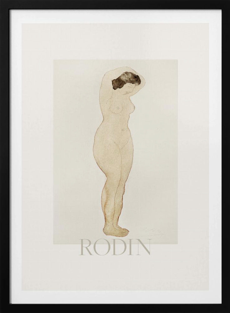 Nude, Standing With Hands On Head | Poster
