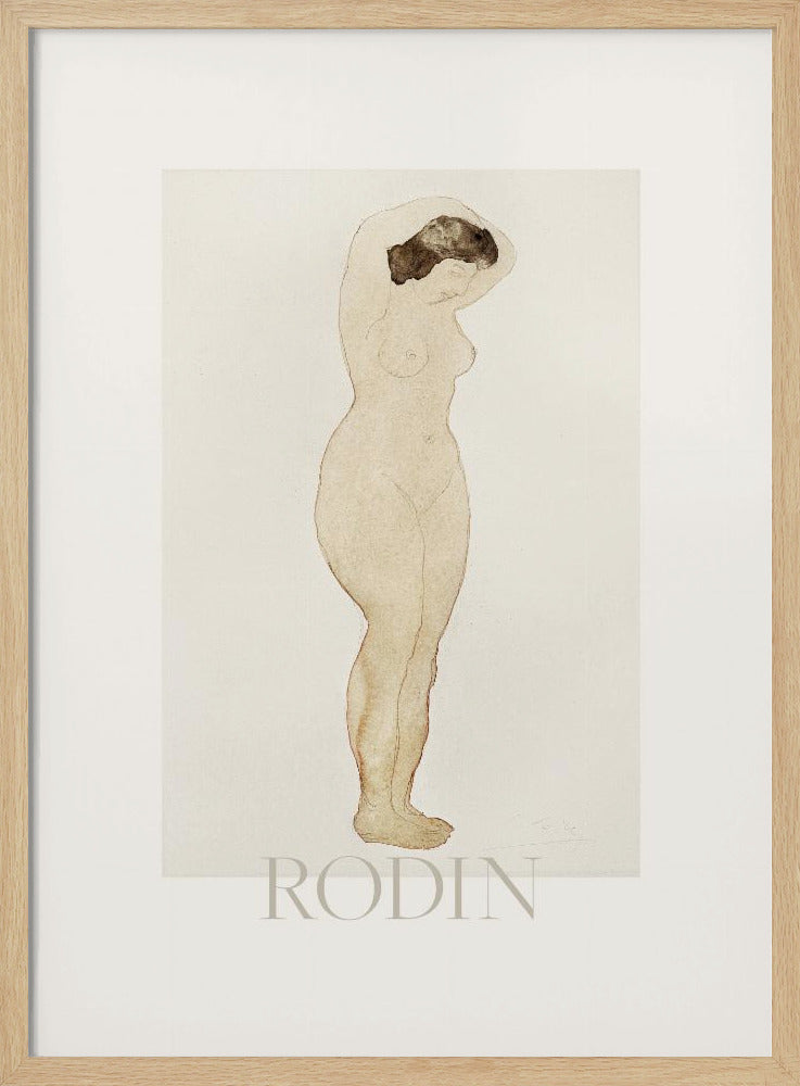 Nude, Standing With Hands On Head | Poster