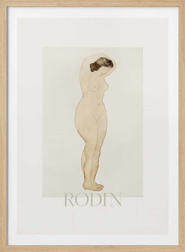 Nude, Standing With Hands On Head | Poster