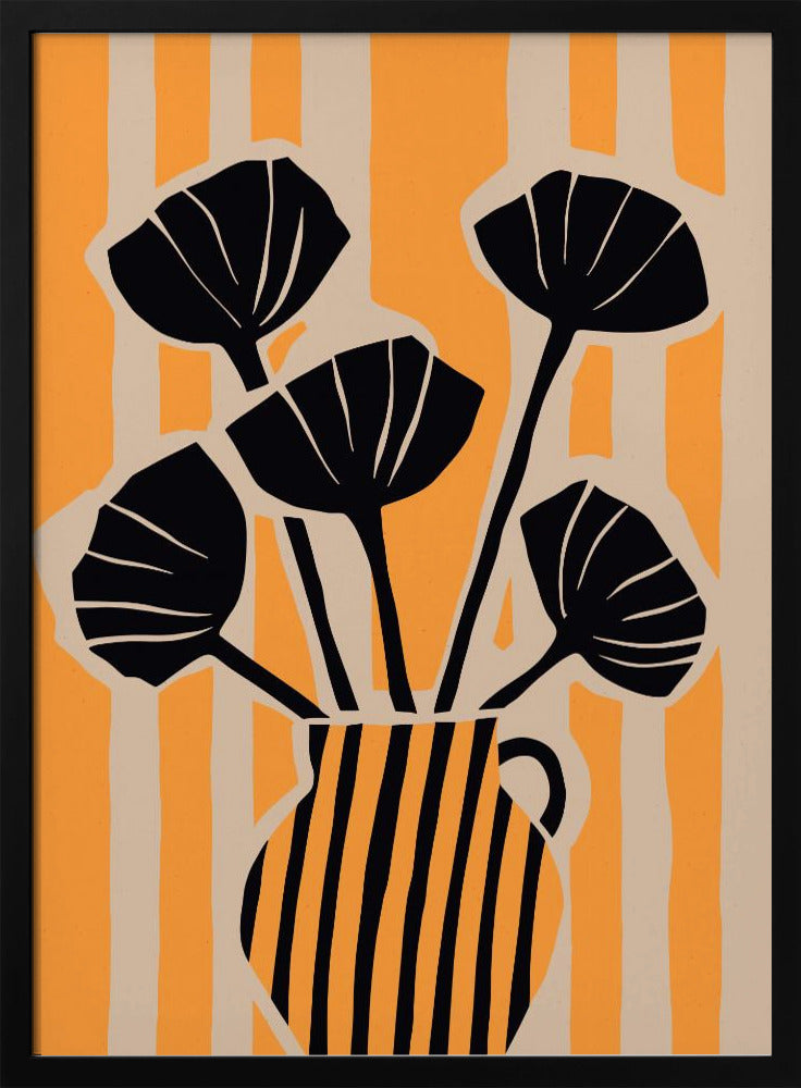 Bold Floral Stripes | Poster