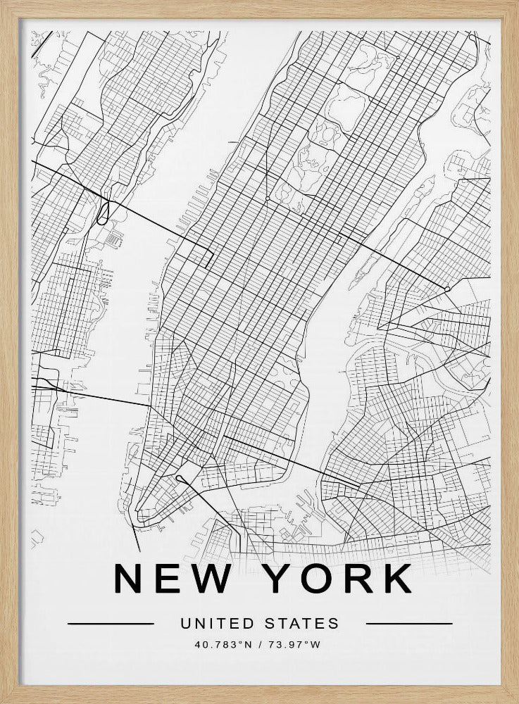 New York Map | Poster