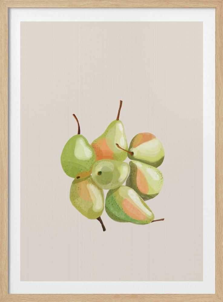 Seven pears | Poster