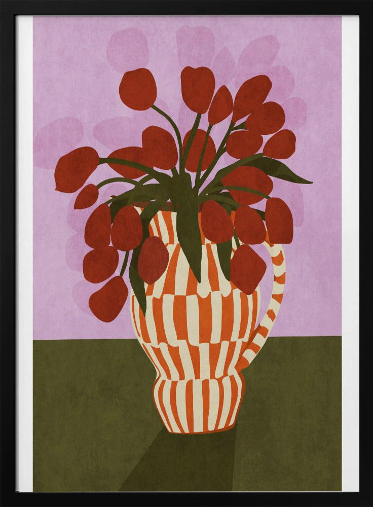 Bold Tulips in Vase | Poster