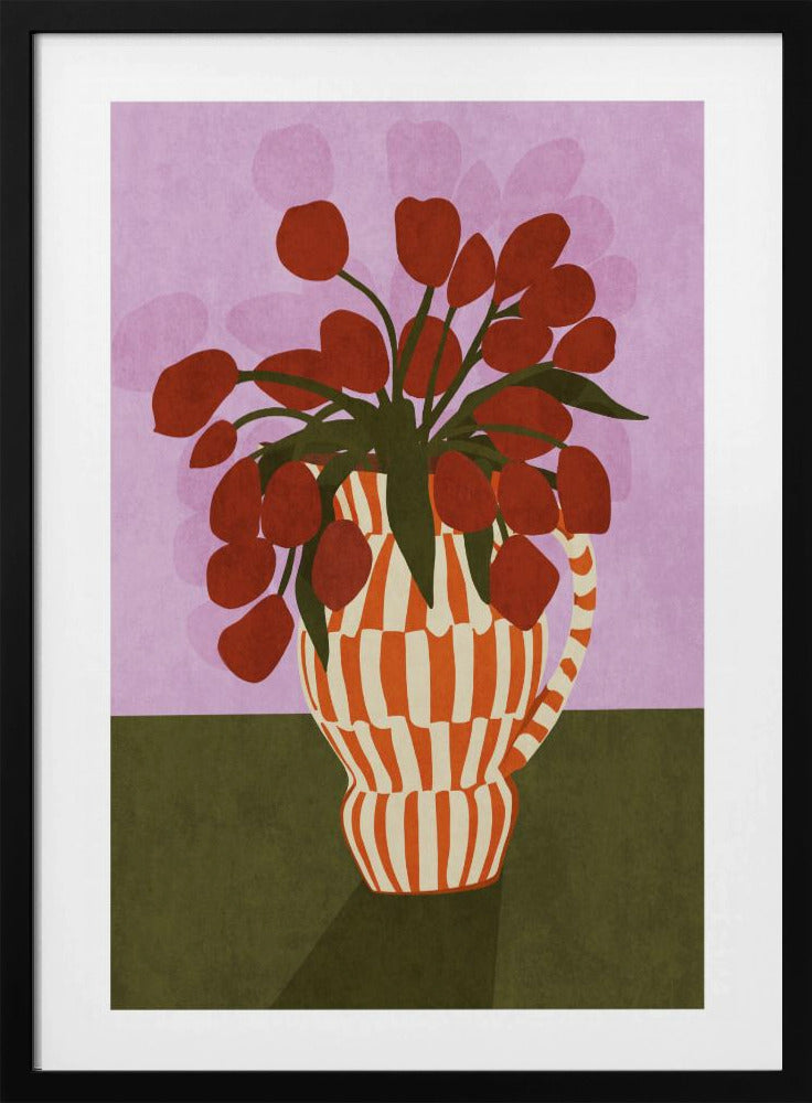 Bold Tulips in Vase | Poster