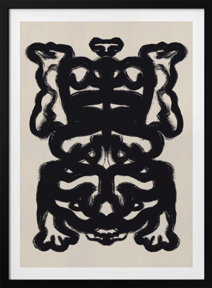 Symmetrical Black Pattern | Poster