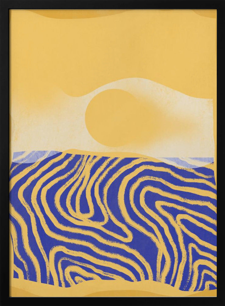 Golden Waves Harmony | Poster