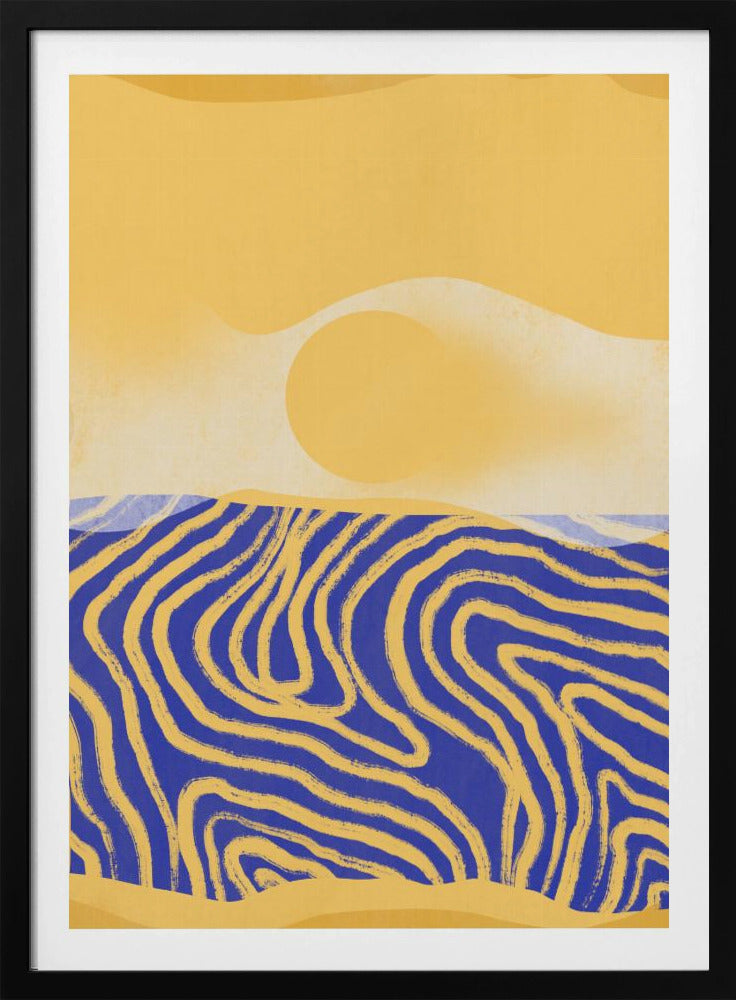 Golden Waves Harmony | Poster