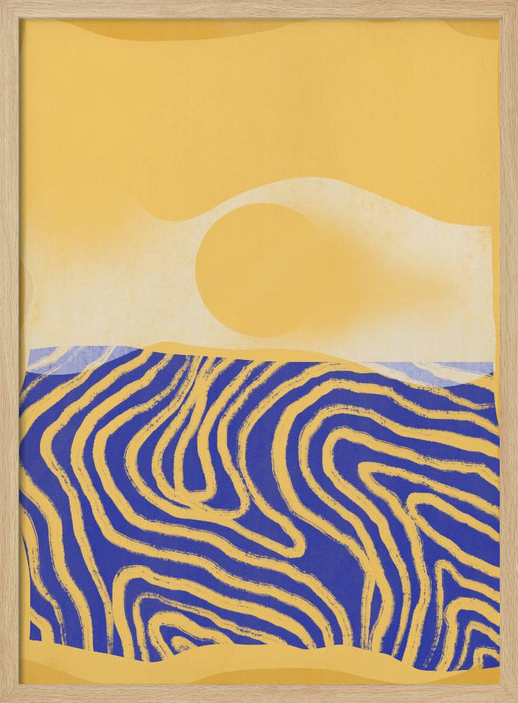 Golden Waves Harmony | Poster