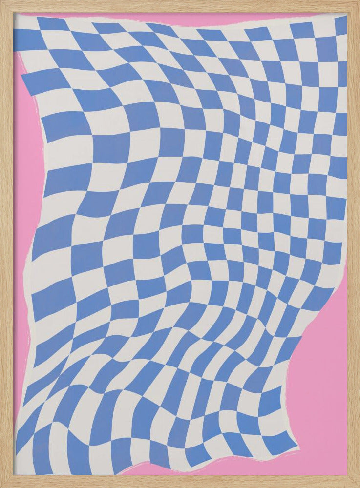 Wavy Checkered Dream | Poster