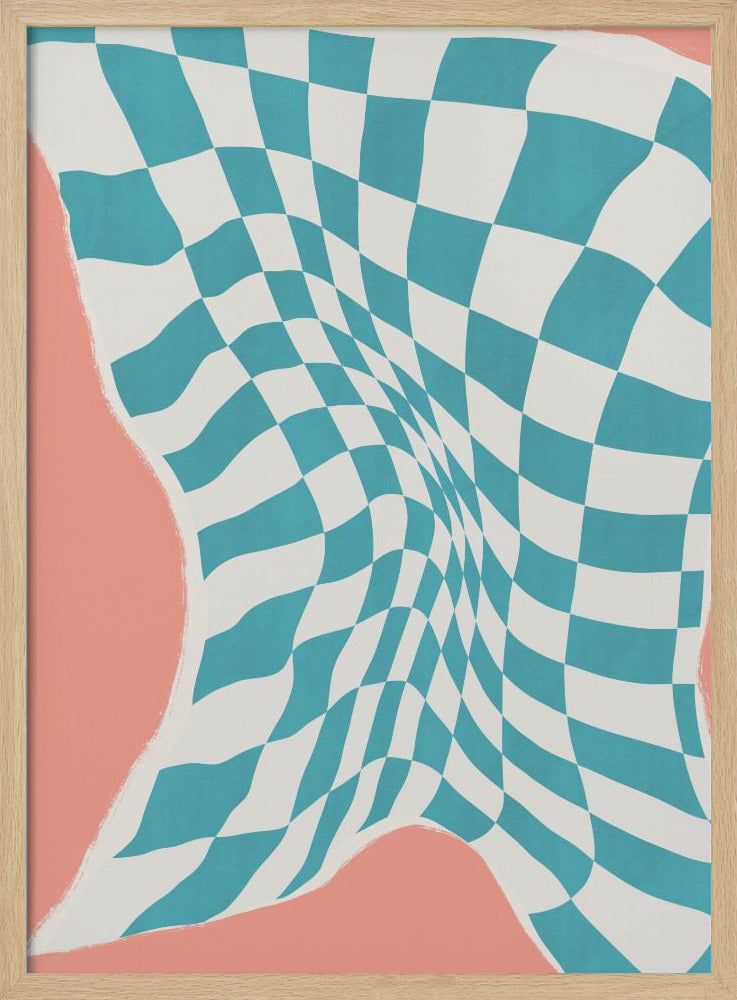 Line Drying Fabric In the Wind | Poster