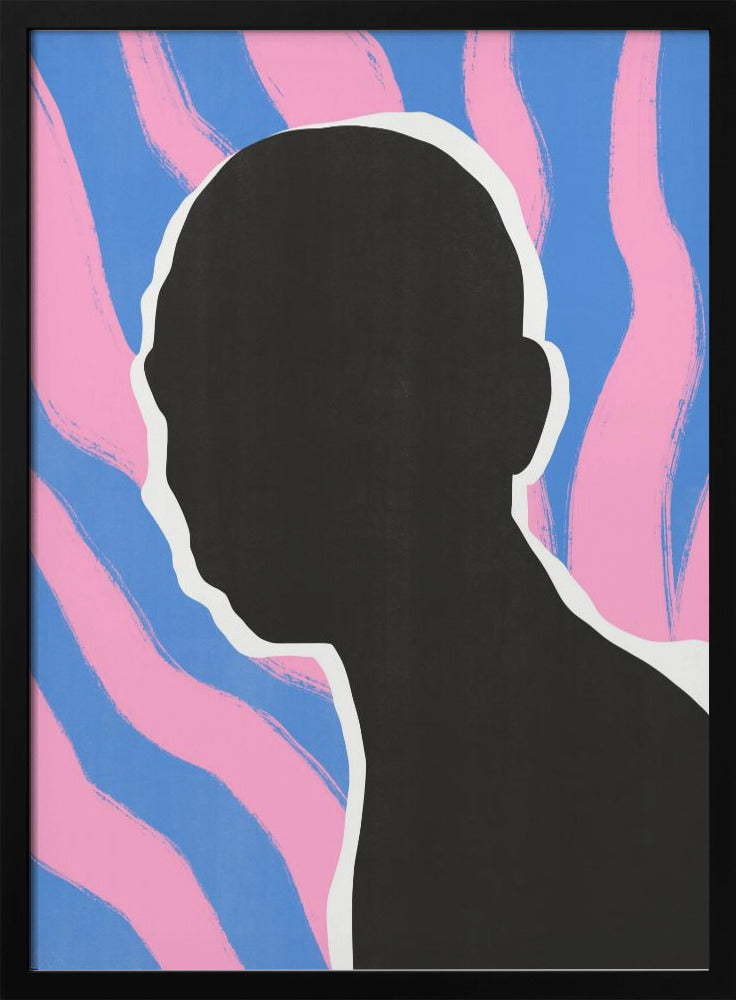 Anonymous Portrait In Stripes | Poster