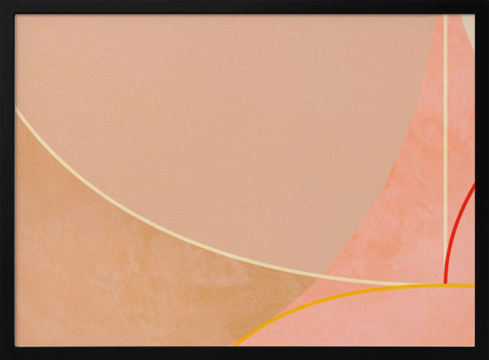 Mid Century Curry Yellow Blush Spring | Poster