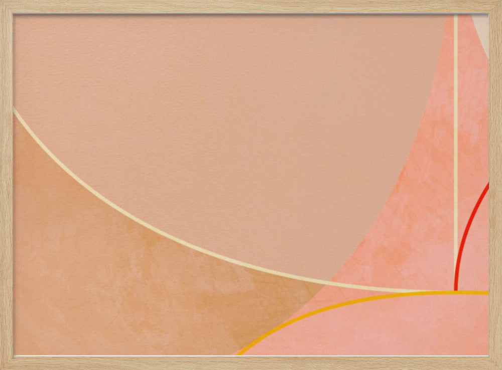 Mid Century Curry Yellow Blush Spring | Poster