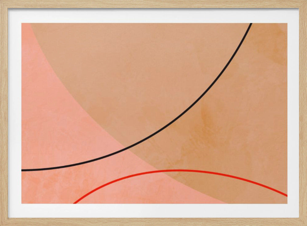 Mid Century Curry Yellow Blush Spring | Poster