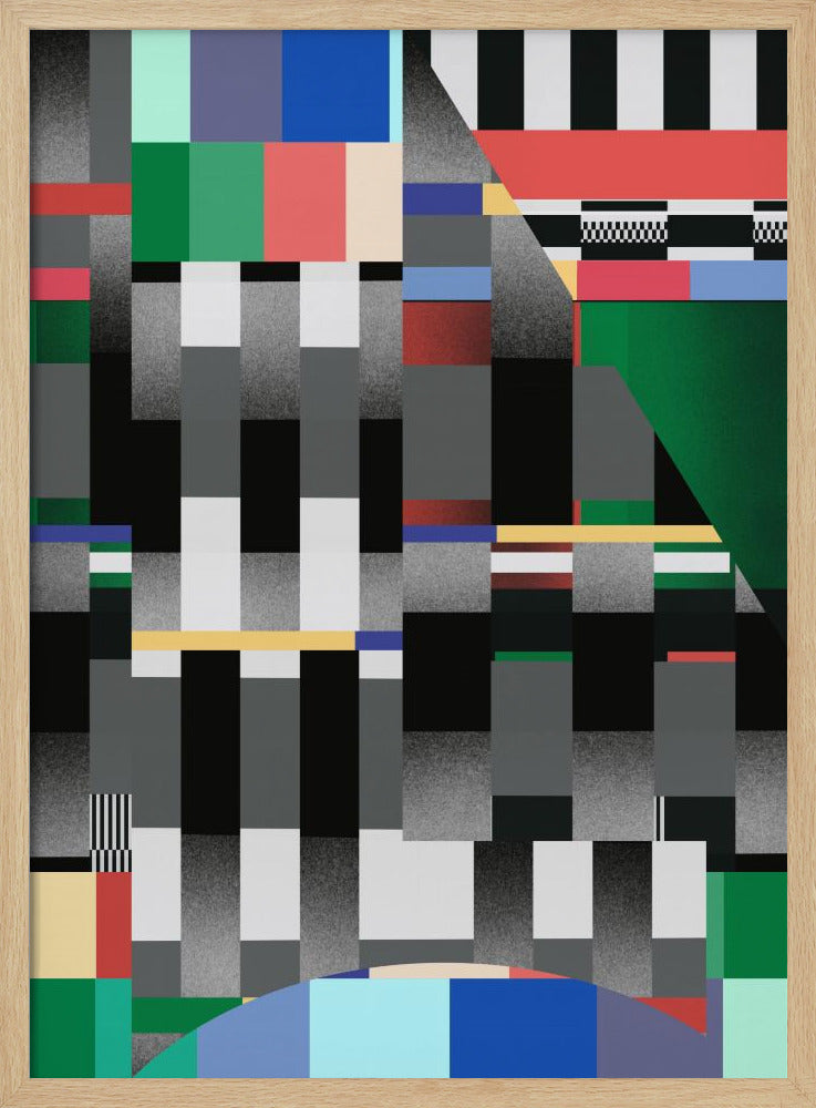 Glitch abstract artwork 01 | Poster