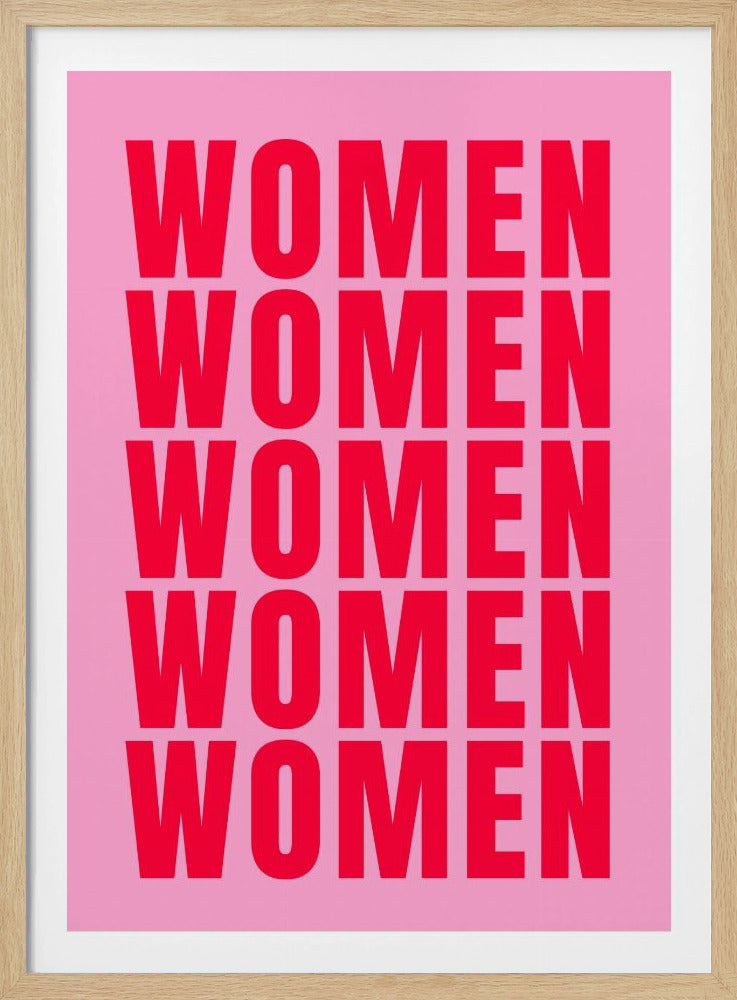 Bold Repeat: Women | Poster