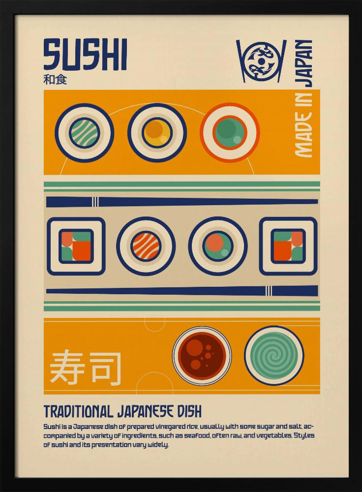 Sushi Japanese Food Print | Poster