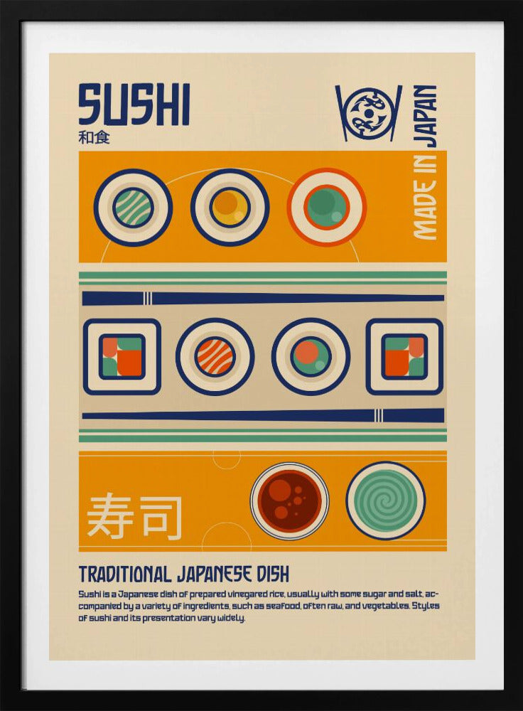 Sushi Japanese Food Print | Poster