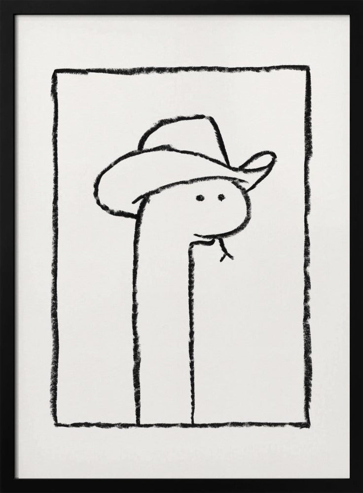 Squiggles the Snake In a Stetson | Poster
