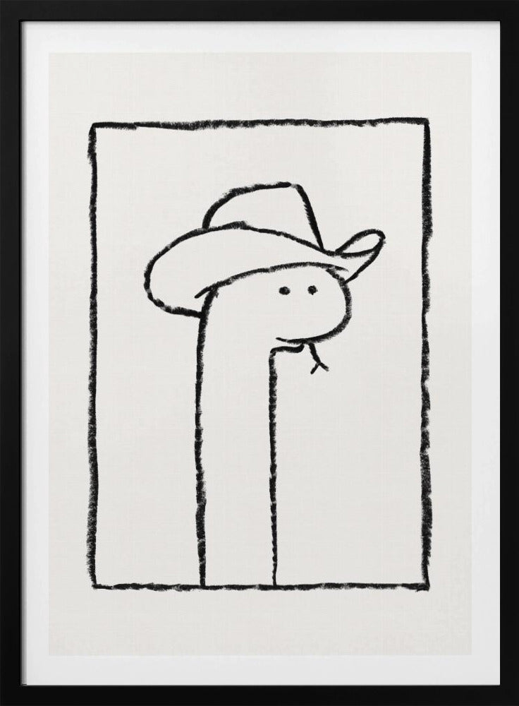 Squiggles the Snake In a Stetson | Poster