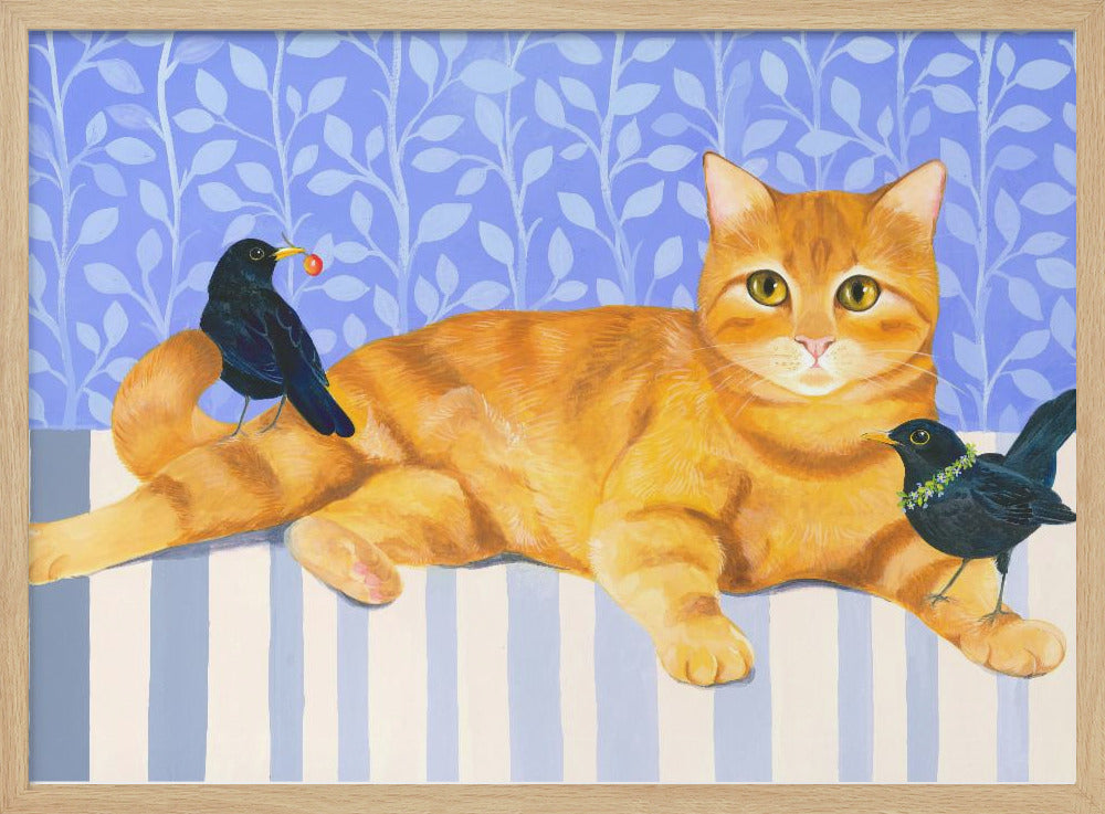Relaxed Orange Tabby Cat | Poster
