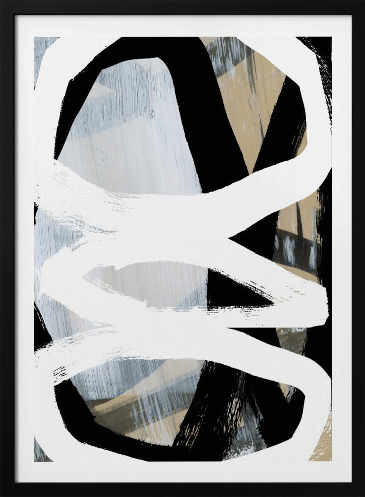 Bold Black On White No3 | Poster