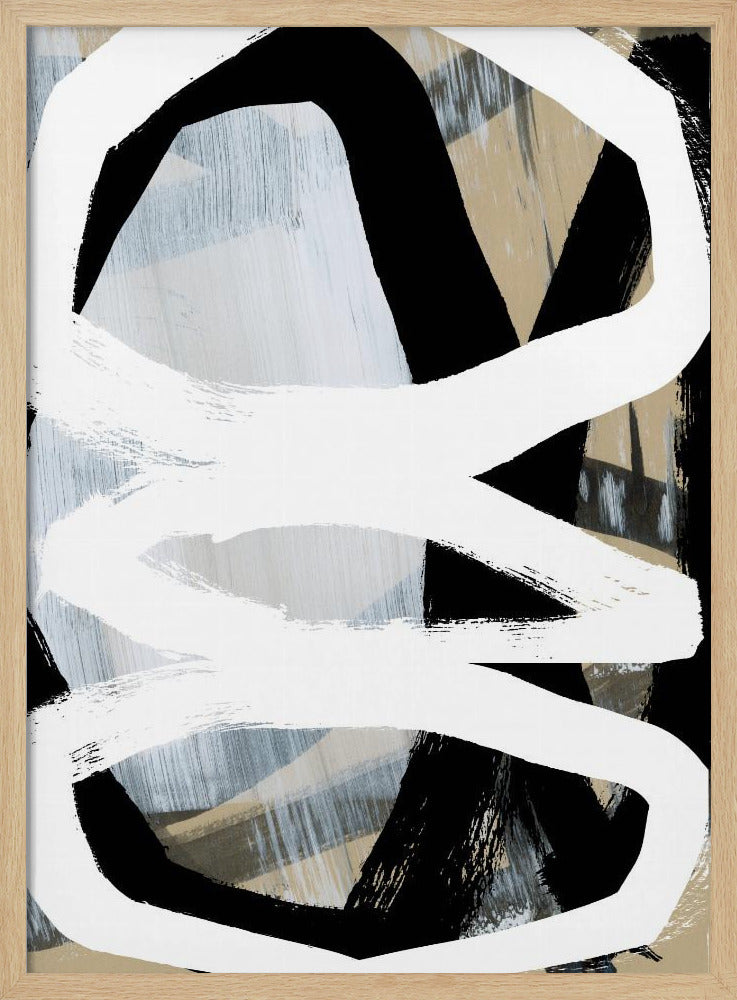 Bold Black On White No3 | Poster