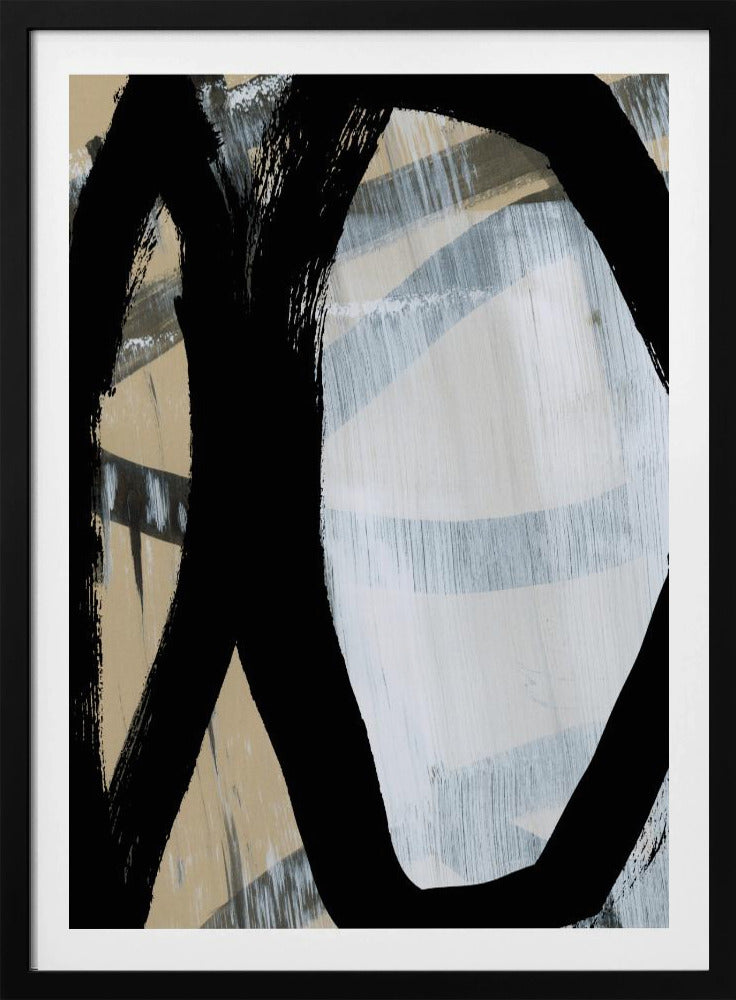 Bold Black On White No1 | Poster