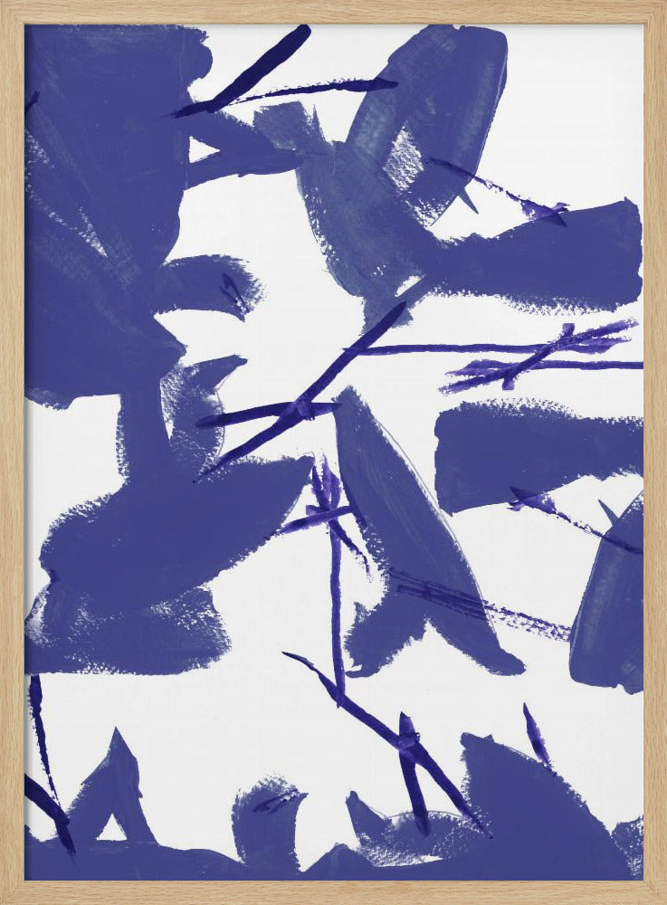 Blue Floral No3 | Poster