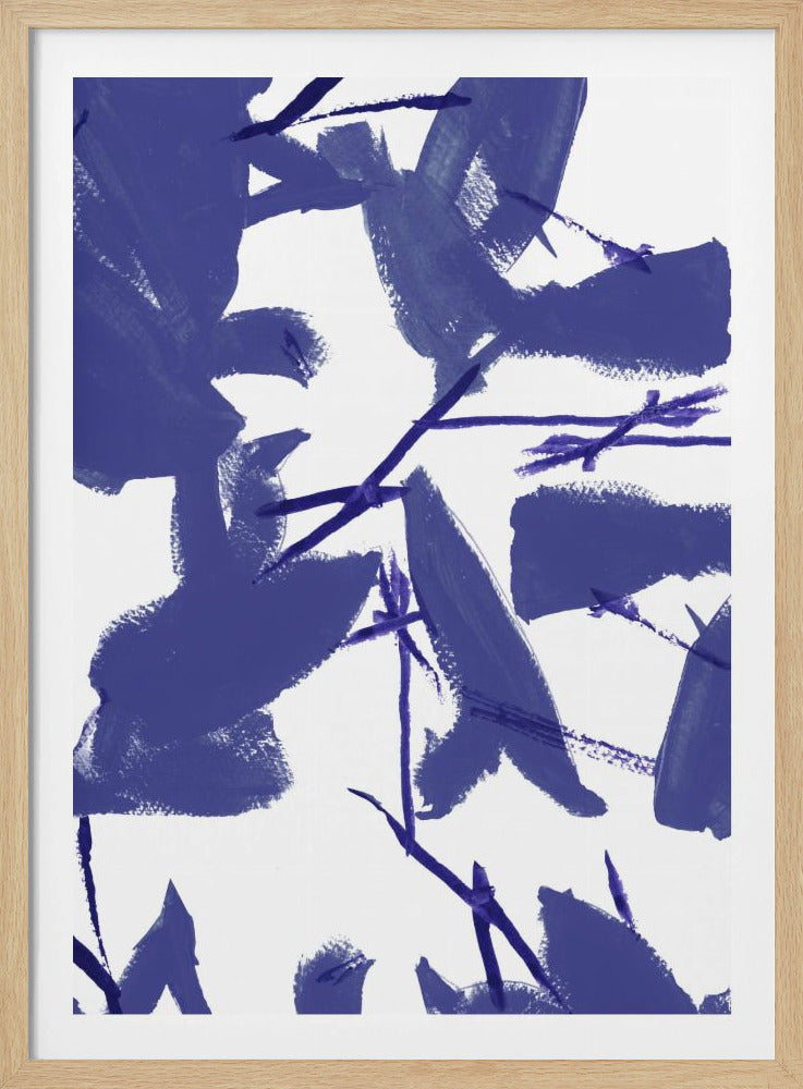 Blue Floral No3 | Poster