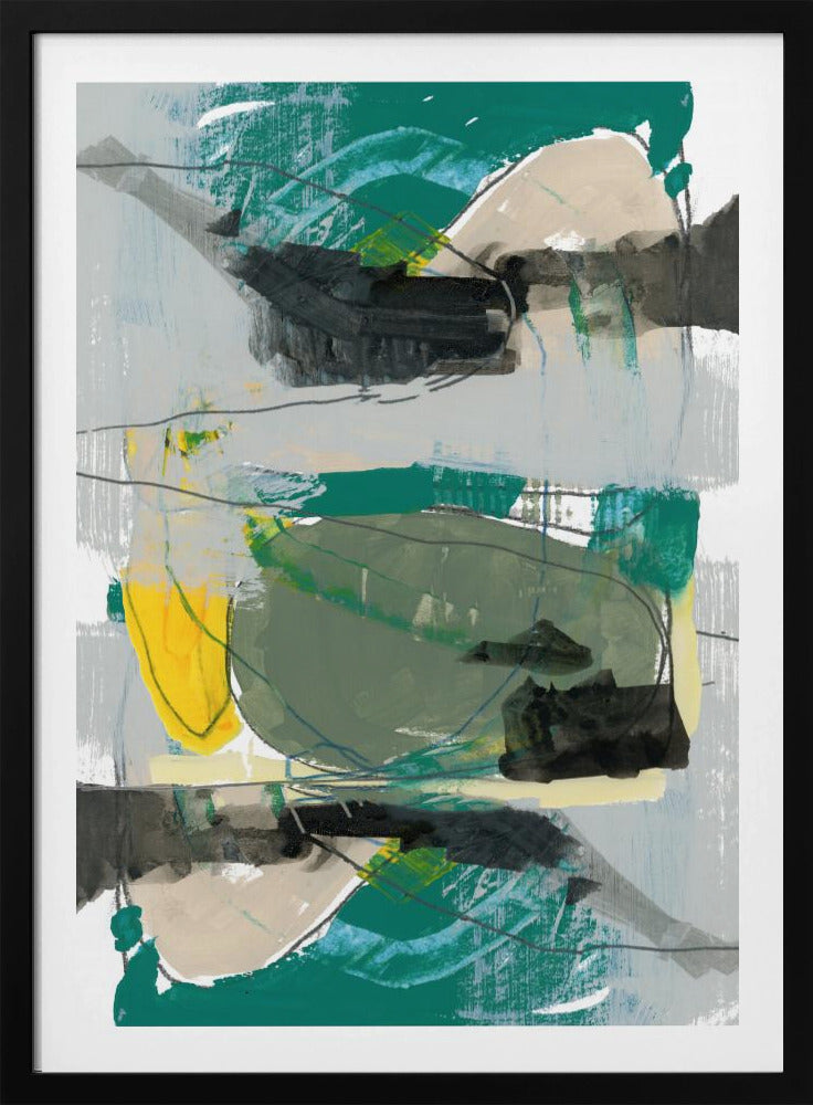 Contemporary Green No1 | Poster