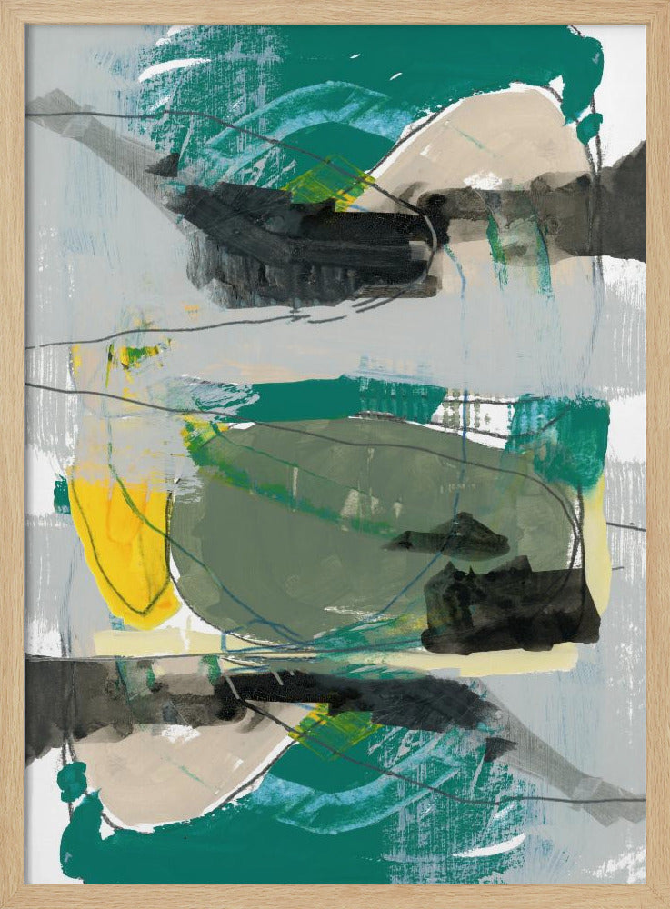 Contemporary Green No1 | Poster