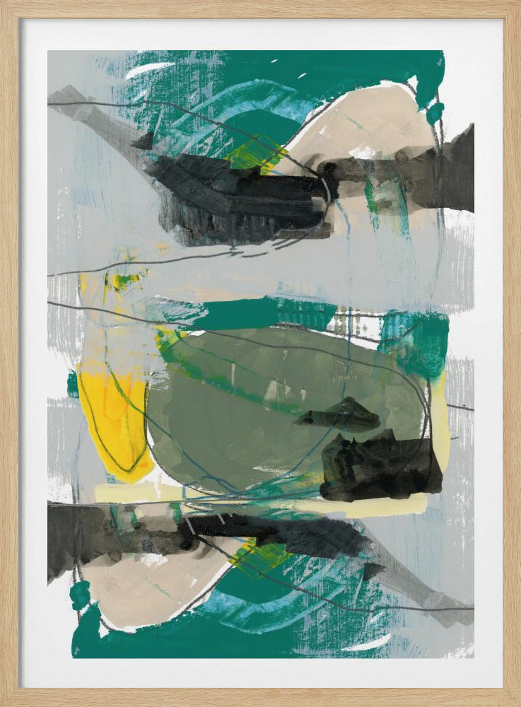 Contemporary Green No1 | Poster