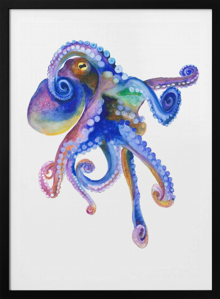 Blue Marine Octopuss | Poster