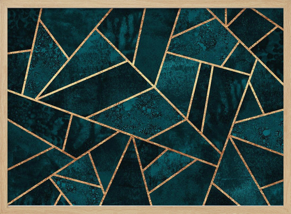 Deep Teal Stone | Poster