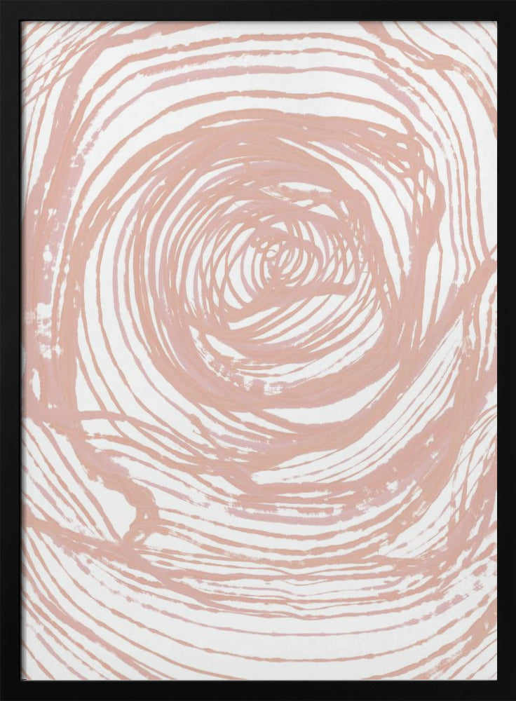 Swirling Lines In Soft Peach Tones | Poster