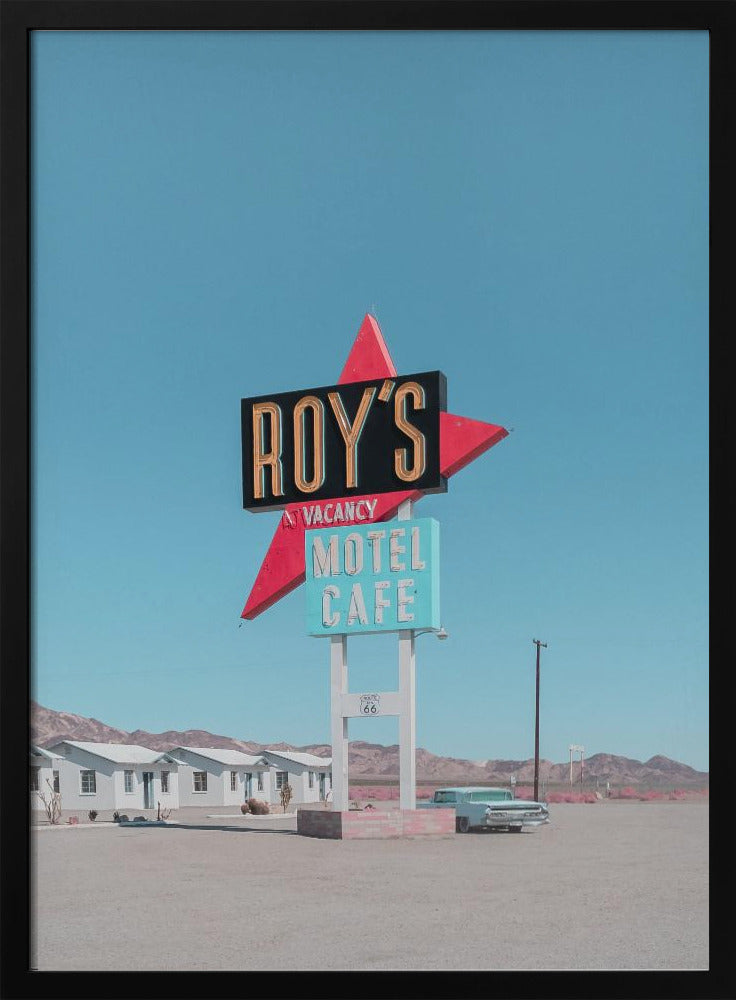 Roy's Motel Cafe Retro Sign | Poster