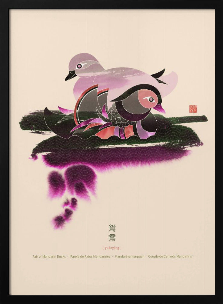 Pair of Mandarin Ducks | Poster