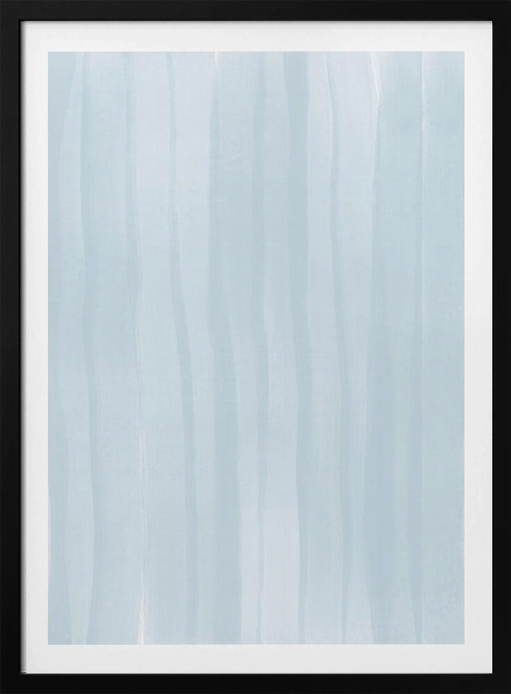 Blue Lines On A Pale Background | Poster