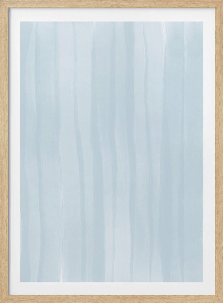 Blue Lines On A Pale Background | Poster