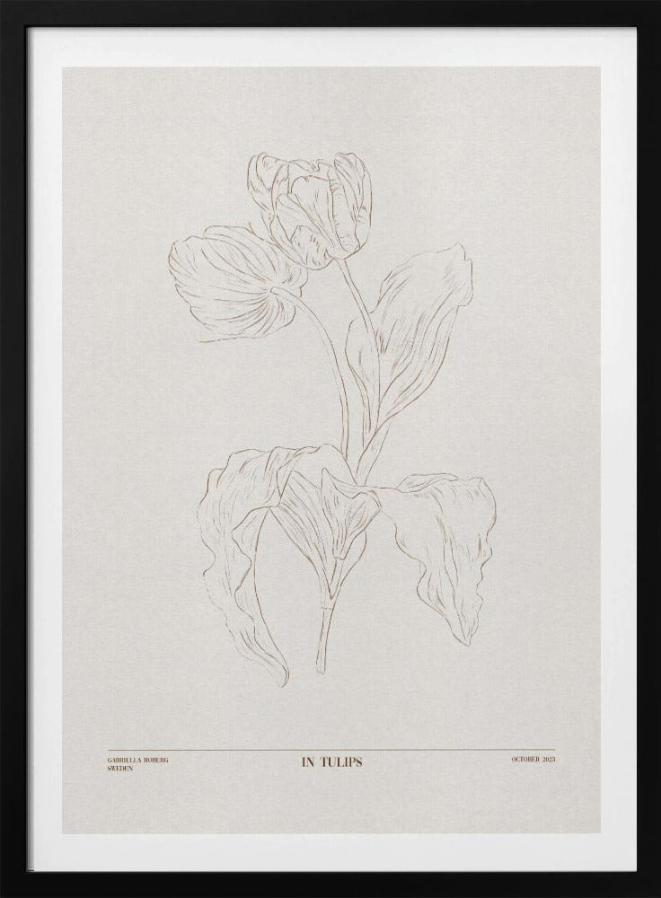 In Tulips (brown) | Poster