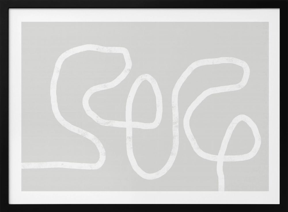 Intertwined White Lines | Poster