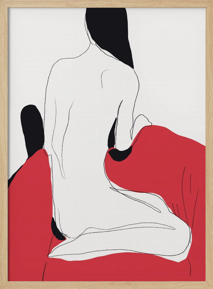 Nude Figure in a Dynamic Pose | Poster