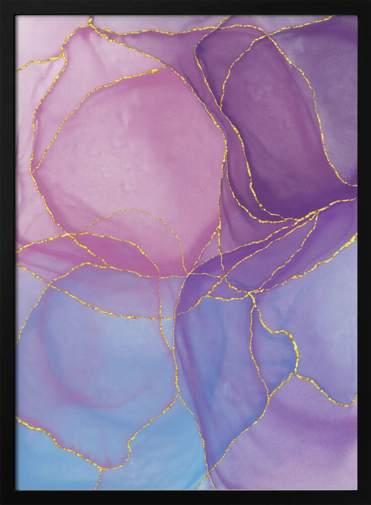 Abstract Pastel & Gold | Poster