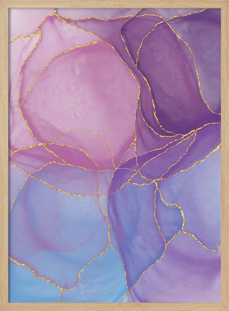 Abstract Pastel & Gold | Poster