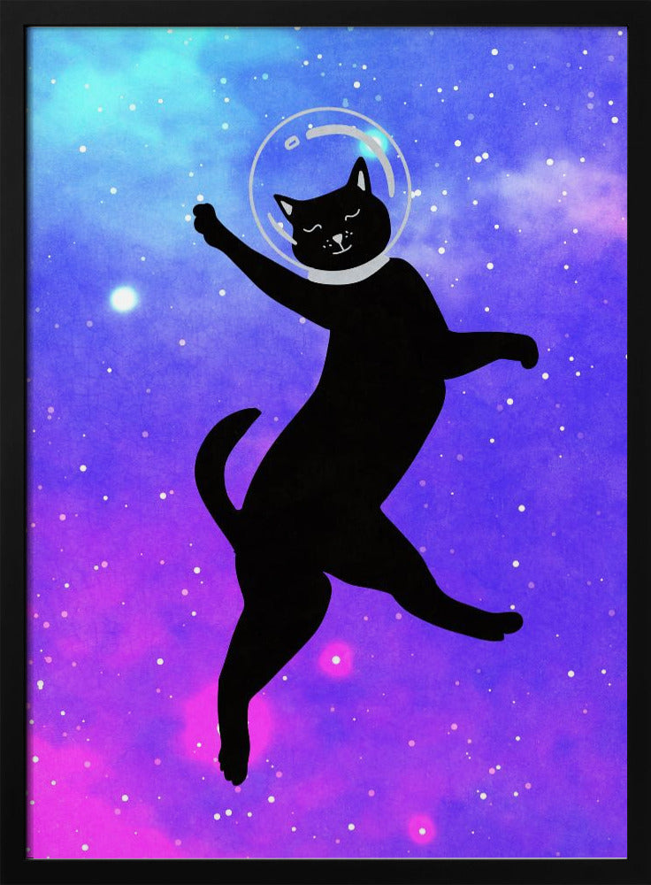 Happy Space Cat | Poster